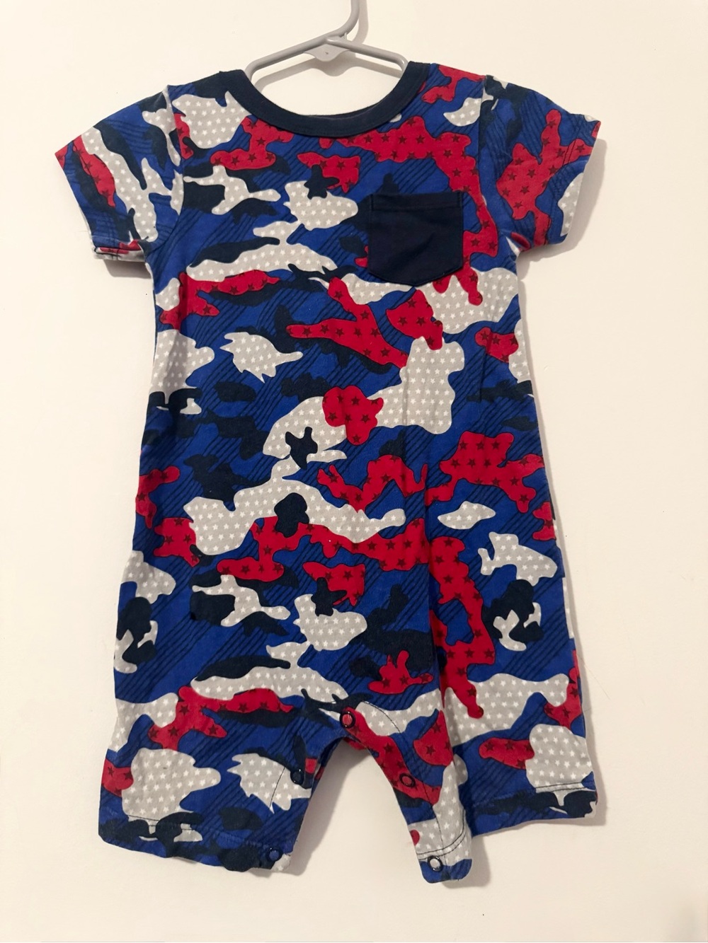 Way to Celebrate Infant Boys Patriotic Romper